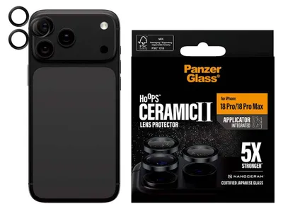 Productafbeelding van PanzerGlass Ceramic Hoops Camera lens protector voor iPhone 18 Pro - Ultra-Clear case friendly