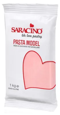 Image de Pâte à sucre rose pour modelage, 1 kg, marque Saracino