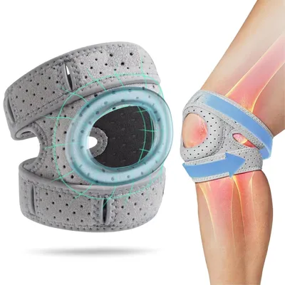 Immagine prodotto di Fascia per il ginocchio - Supporto regolabile per alleviare il dolore