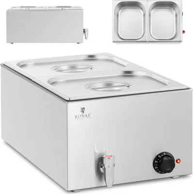 Obrázek produktu pro Elektrický vařič s kohoutkem 2 x GN 1/2 600 W