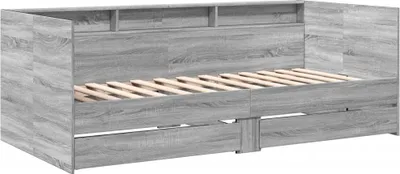 Obrázek produktu pro Válenda se zásuvkami bez matrace šedá sonoma 100 x 200 cm