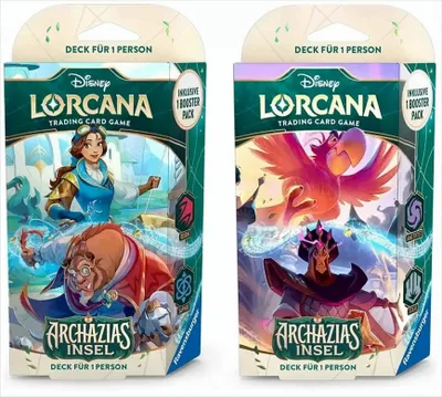 Produktbild von Disney Lorcana TCG Archazias Insel Starter Decks Display (8) *Deutsche Edition*