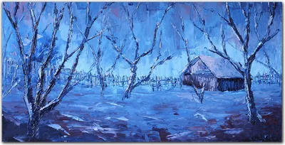 Produktbild von Coloray - Bild aus Glas - 120x60 cm - wanddekoration Küche glasblock mit bild Dekoration wohnzimmer gehärtetes Glas - Winter Schnee Baum