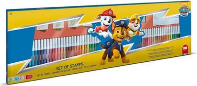 Image de Megaset Stylos Créatifs 60Pcs Psi Patrol Paw Patrol 18903 Multiprint