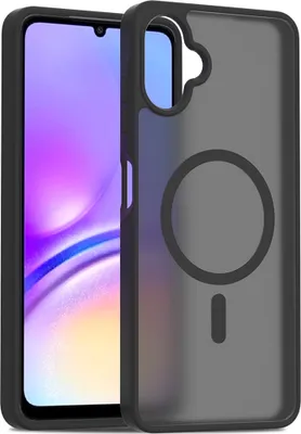 Produktbild von Magnetisch Hülle für Samsung Galaxy A06, Kompatibel mit MagSafe, Transluzente Matt Rückseite Stoßfeste Handyhülle Schwarz