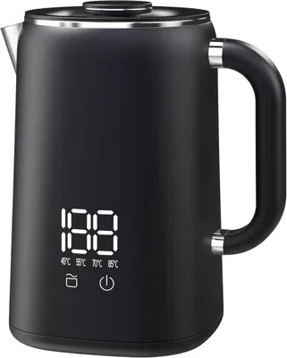 Produktbild von OMISOON Elektro-Wasserkocher aus Edelstahl 1,7 L Schwarz