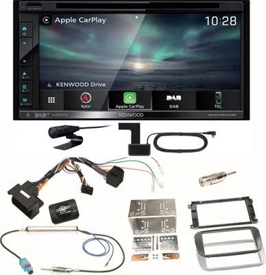 Produktbild von Kenwood DNX-5190DABS Navi CarPlay Einbauset für Ford Focus Mondeo S-Max Galaxy