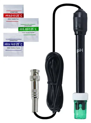 Obrázok produktu pre Vymeniteľná pH elektroda s BNC konektorom a káblom dlhým 300 cm
