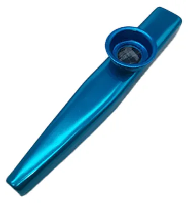 Produktbild von Kazoo Flöte, Aluminium, leicht zu spielen, professionelles Musikinstrument, Geschenke, Blau