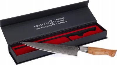 Produktbild von CHEF KOHERSEN PROFESSIONELLES OLIVENHOLZMESSER 21,6 cm