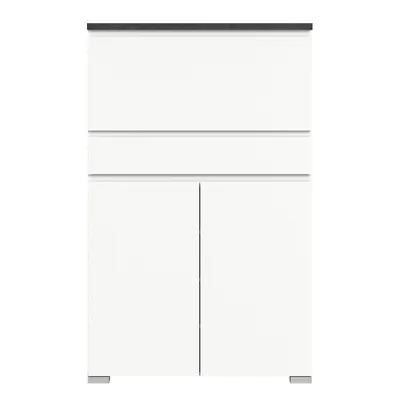 Produktbild von Shoelove Schuhschrank 2 Türen, 1 Klaptür, 1 Schublade 95x151cm weiß,grau.