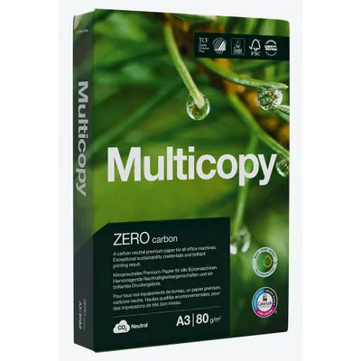 Obrázok produktu pre MultiCopy 2100004936 Multifunkčný papier Zero - A3, 80 g/m2, jasne biely, 500 listov