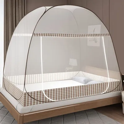 Produktbild von Moskitonetz Bett Pop Up, Faltbares Bett-Moskitonetz, Tragbares Reise-moskitonetz, Moskito-Campingzelt für Schlafzimmer Outdoor Camping,1.2*2m