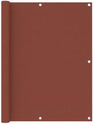 Image de Toiture de terrasse - 120 x 600 cm - Tissu Oxford - Couleur terracotta - Résistante au vent et aux UV - Haute et longue