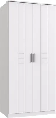 Produktbild von Kleiderschrank Borkum Schlafzimmerschrank Größe wählbar weiß