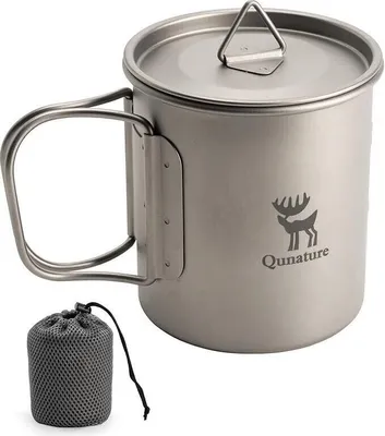 Obrázok produktu pre Qunature Titan Tasse Camping Topf Outdoor Becher 375ml