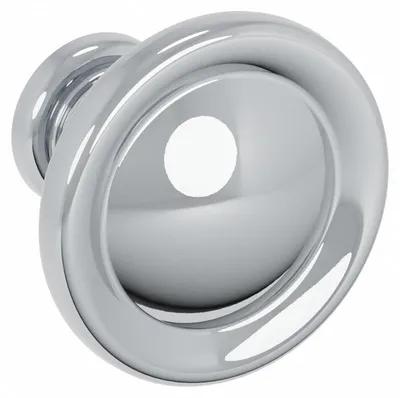 Productafbeelding van Knop voor meubel, gemaakt van zamac. Diameter 31 mm, gepolijde chroomafwerking
