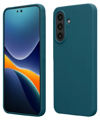 Produktbild von kwmobile Handyhülle für Samsung Galaxy A57 5G Hülle - Case Silikon - Kabelloses Laden - Schutzhülle Cover in Petrol matt