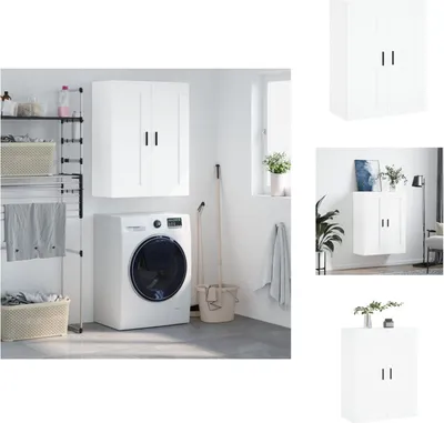 Image de vidaXL Armoire murale blanc 69,5x34x90 cm Bois composite - Sideboards