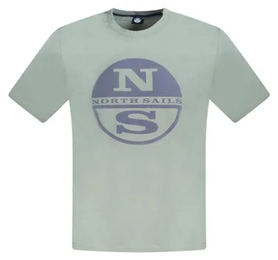 Produktbild von Stylisches Kurzarm Herren T-Shirt Grün mit Rundhals und Druck