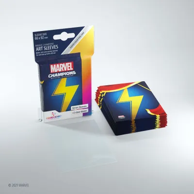Image de Pochettes Marvel Champions Art Ms. Marvel 50 Sleeves taille standard