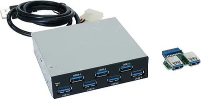 Produktbild von EXSYS EX-1167, USB 3.0, 5000 Mbit/Sek, FCC, CE, RoHS, 5V, Schwarz, Metall