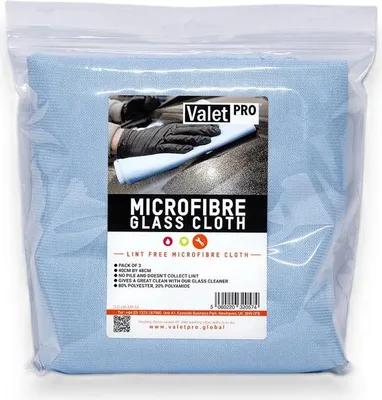 Produktbild von ValetPRO Mikrofaser-Fensterputztuch-Set (3er-Pack)