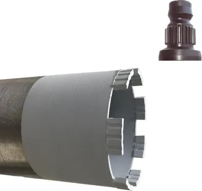 Produktbild von DDBU Bohrkrone Nass / Trocken Turbo - Ø 142 mm / NL= 400 mm