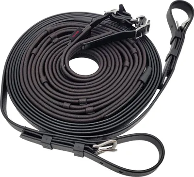 Produktbild von Zilco X-Grip Fahrleine Einspänner schwarz-dunkelbraun Cob