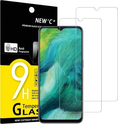 Produktbild von Panzer Schutz Glas Oppo Find X2 Lite 2 Stück 9H Härte Transparent Displayfolie