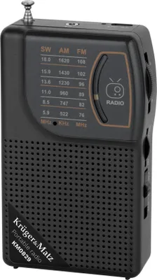 Obrázok produktu pre Prenosné rádio Kruger&Matz KM0829, AM/FM/SW, teleskopická anténa, napájanie USB-C, 125x70.5x35.4mm