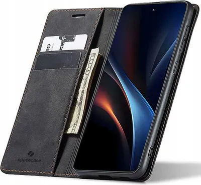 Immagine prodotto di SPACECASE Custodia flip a portafoglio per Galaxy S25+ Nero