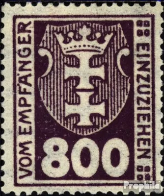 Produktbild von Briefmarken Danzig 1921 Mi P13 Gefälligkeitsentwertung gestempelt Portomarke