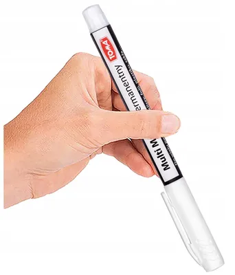 Produktbild von TOMA Permanentmarker Weiß, Marker mit Tinte
