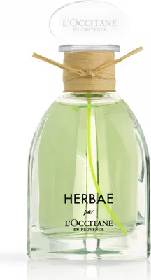 Produktbild von L'Occitane Herbae Eau de Parfum, Unisex, Sommer, 90 ml, Ambrette, Bergamotte, Muskatellersalbei, Blumig, Cashmeran, Moschus