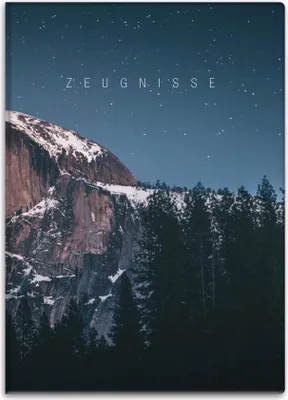 Produktbild von itenga Zeugnismappe Motiv Berg DIN A4