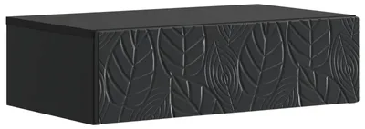 Obrázok produktu pre vidaXL Nástenný odkladací stolík, čierny, 87,5 x 34,5 x 17 cm