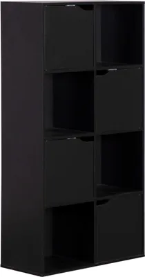 Obrázok produktu pre Rebecca Mobili Regál Rofia 119x60x29 Drevotrieska čierna Moderné