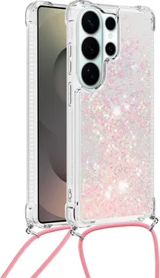 Produktbild von Samsung Galaxy S26 Ultra Hülle - Coverup Liquid Glitzer Back Cover mit Handykette - Pink