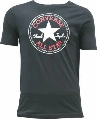 Image de T-shirt à manches courtes pour enfants Converse noir - 5-6 ans