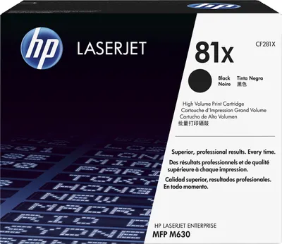 Produktbild von HP 81X Contract, 25000 Seiten, Laser, HP, 10 - 30 °C, 20 - 80, -20 - 40 °C