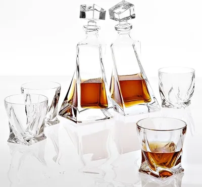 Zdjęcie produktu dla Zestaw 6 kryształowych szklanek do whisky / koniaku Casa Padrino - Luksusowe akcesoria do hoteli i restauracji
