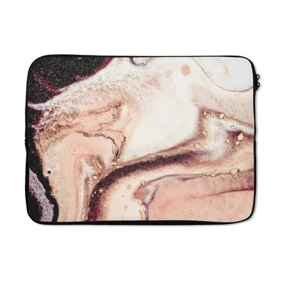 Produktbild von MuchoWow® Laptop Hülle 13 Zoll Stein - Marmor - Edelstein - Abstrakt - Natur - Rosa Laptoptasche - Laptophülle - Sleeve - Rundumschutz