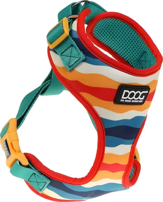Produktbild von DOOG Neopren Geschirr Scout rot/gelb/blau, Größe: S