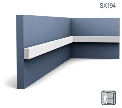 Produktbild von Orac Decor SX194 AXXENT SQUARE Sockelleiste Zierleiste Stuckleiste 2 m