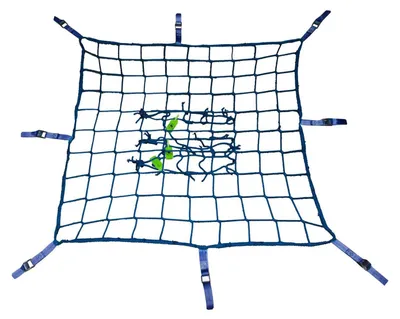 Produktbild von Seitenschutznetz 2,00 x 5,00 m, mit Gurtschnellverschluß blau