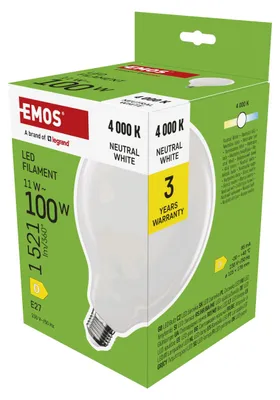 Immagine prodotto di EMOS Lampadina LED Filamento 11W E27 Colore della luce: Bianco luce diurna ZF2D63