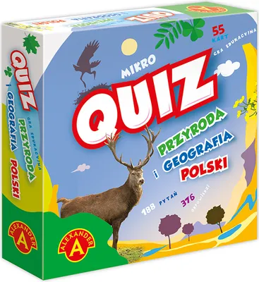 Zdjęcie produktu dla ALEXANDER Quiz Przyroda i geografia polski kieszonkowa 2869