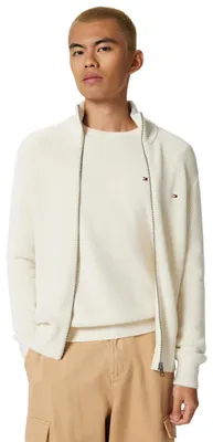 Produktbild von Tommy Hilfiger Herren Strickjacke Cardigan mit Reißverschluss Rib Zip Through Ba