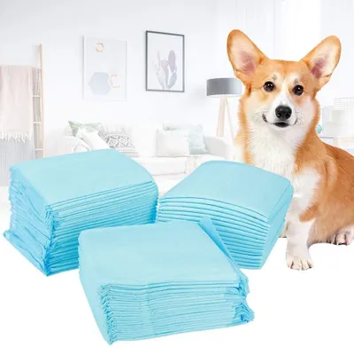 Image de Tapis d'entraînement pour chiens, lot de 100, tapis d'entraînement pour chiots, 33 x 45 cm, animaux, chiots, tapis d'entraînement, toilettes pour chiots, tapis de toilettes